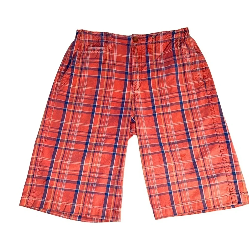The Children's Place Red and Blue Plaid Shorts‎